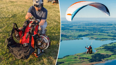 Un double moteur pour parapente