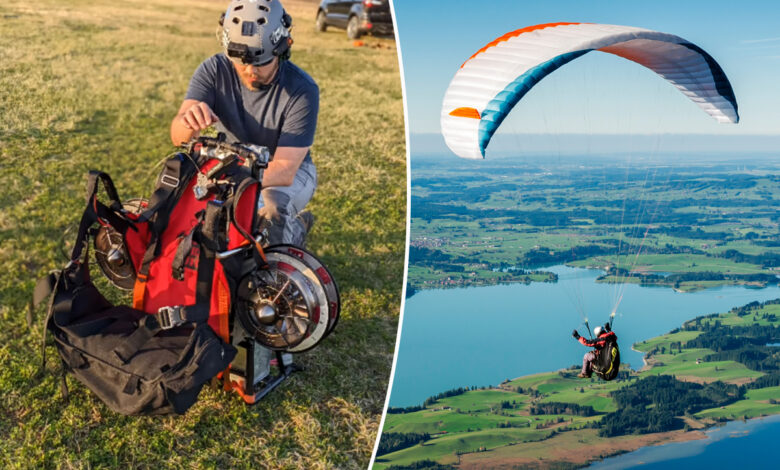 Un double moteur pour parapente