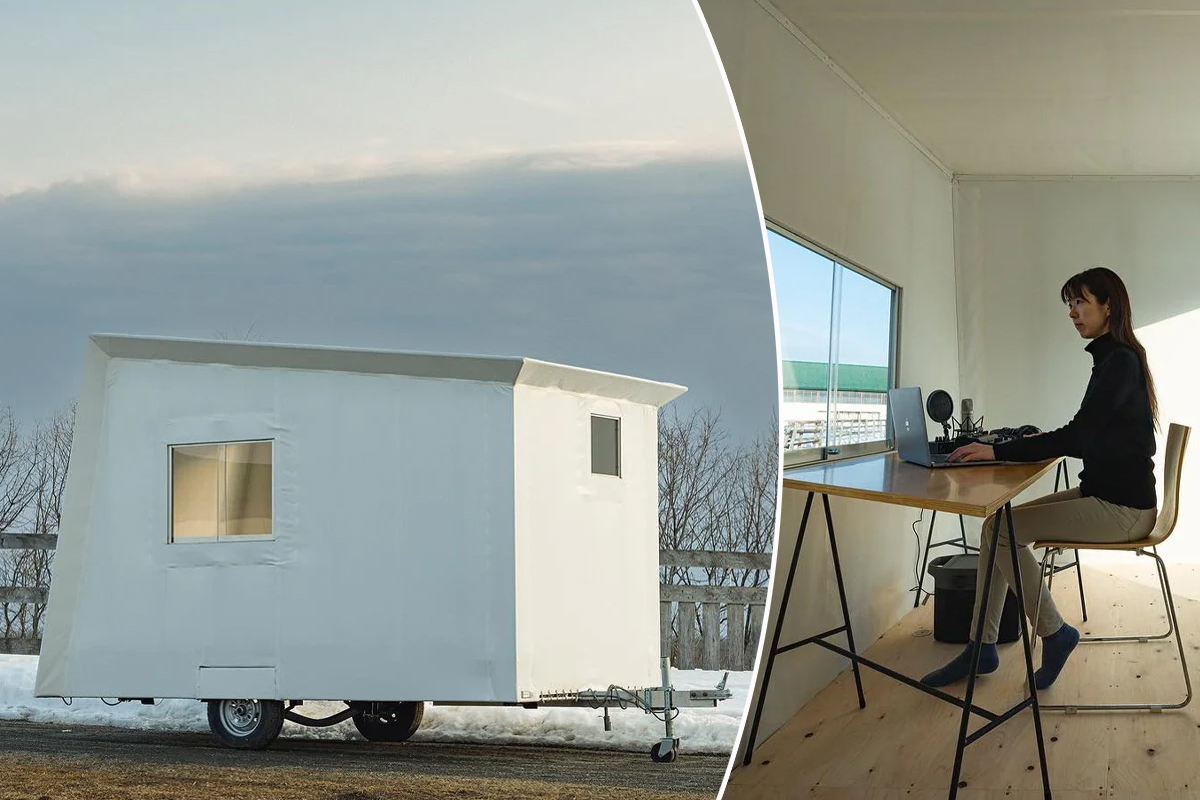 Une caravane pour recueillir les bruits de la nature