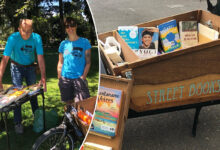 L'équipe de Streek Books dans un parc