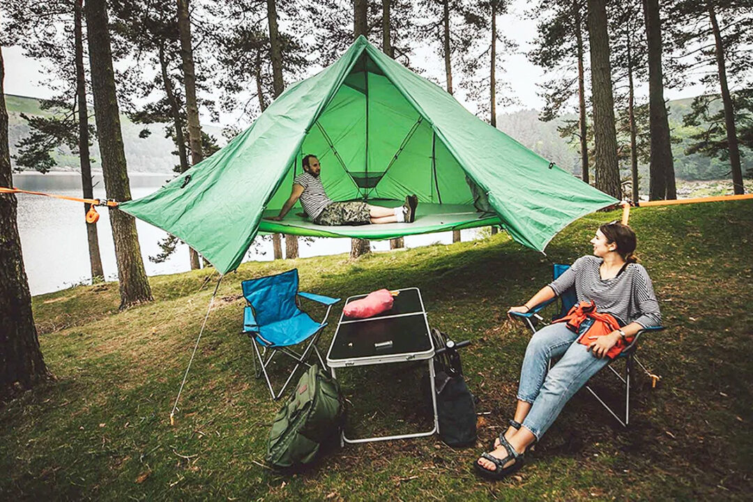 Tentsile Universe, une tente innovante qui se transforme en hamac ou