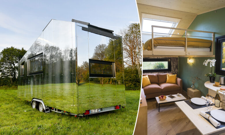 Une Tiny House avec miroirs invisible