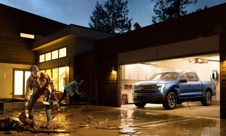 La recharge bidirectionnelle de Ford dans une maison
