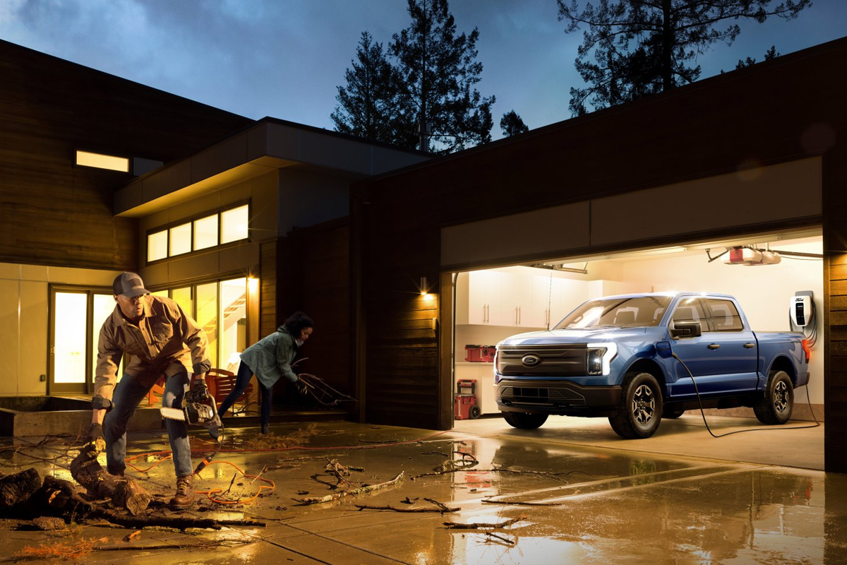 La recharge bidirectionnelle de Ford dans une maison