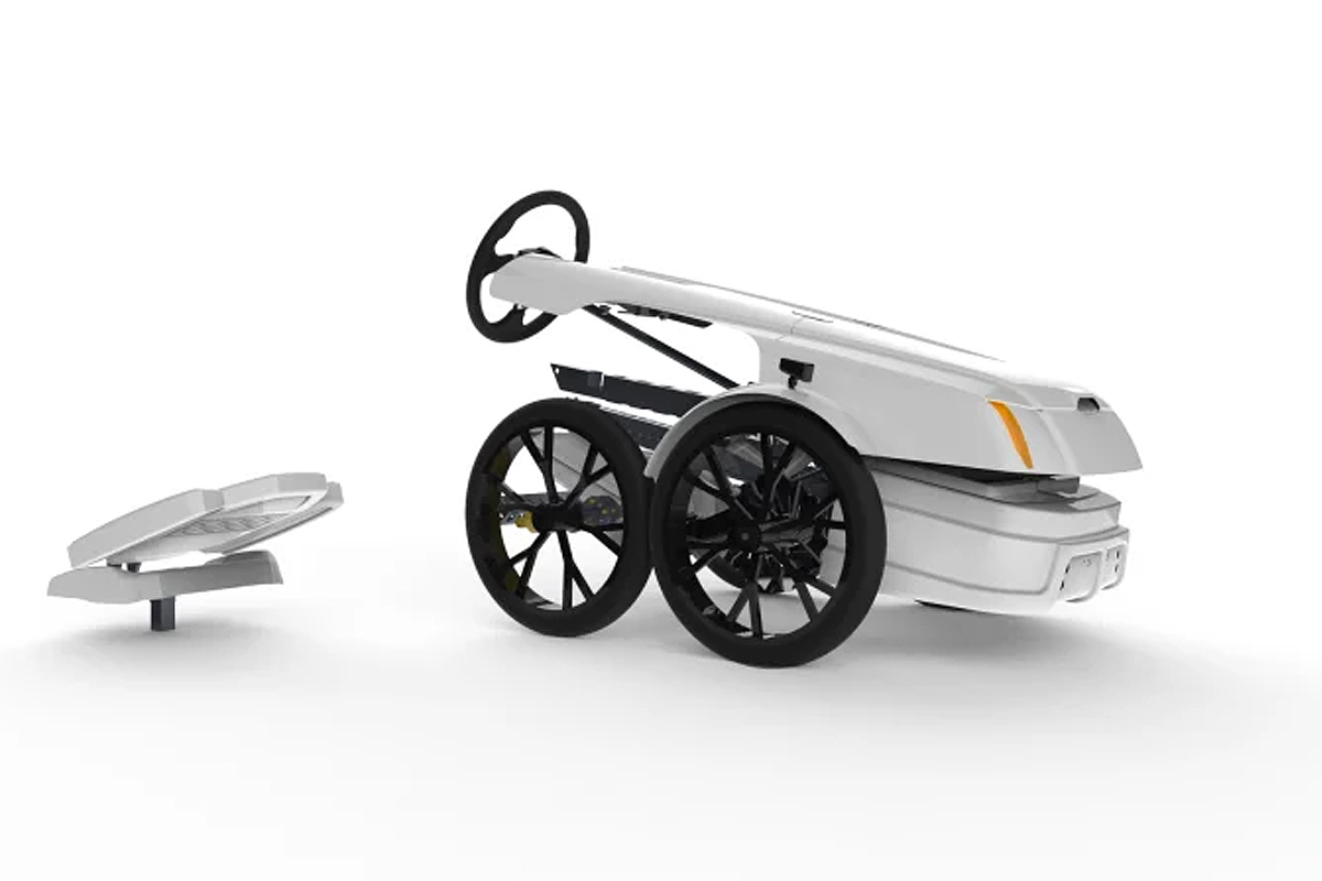 SVEN : une voiture à pédales électrique et pliable imprimée en 3D (60km  d'autonomie / 25km/h) - NeozOne