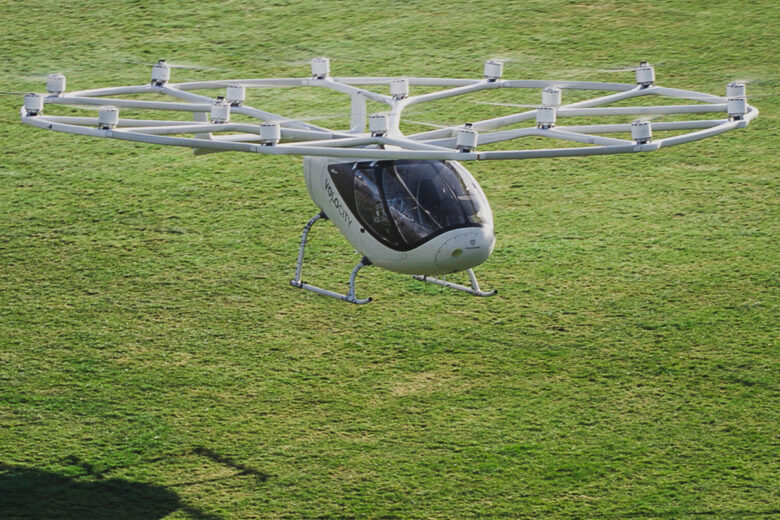 Le Taxi volant Volocopter en démonstration réelle