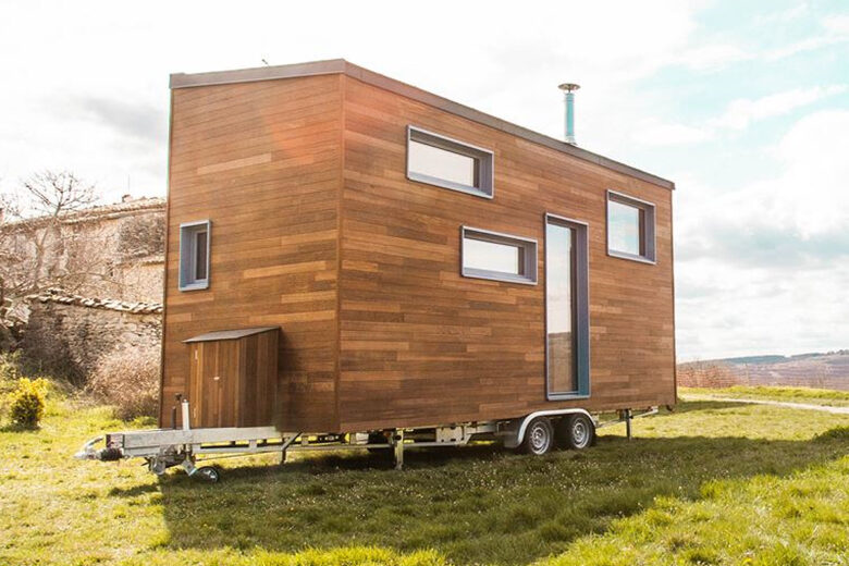 La Tiny House Azur de coté 