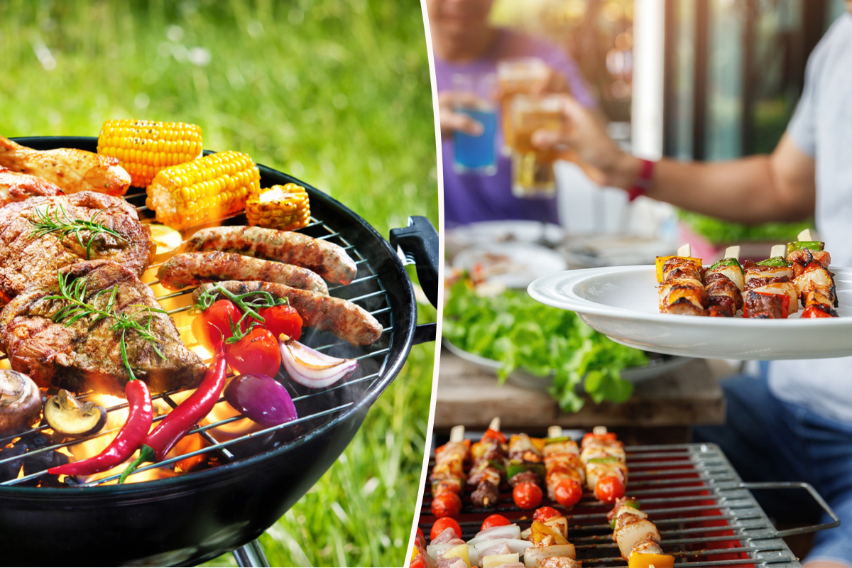 Un barbecue dans le jardin