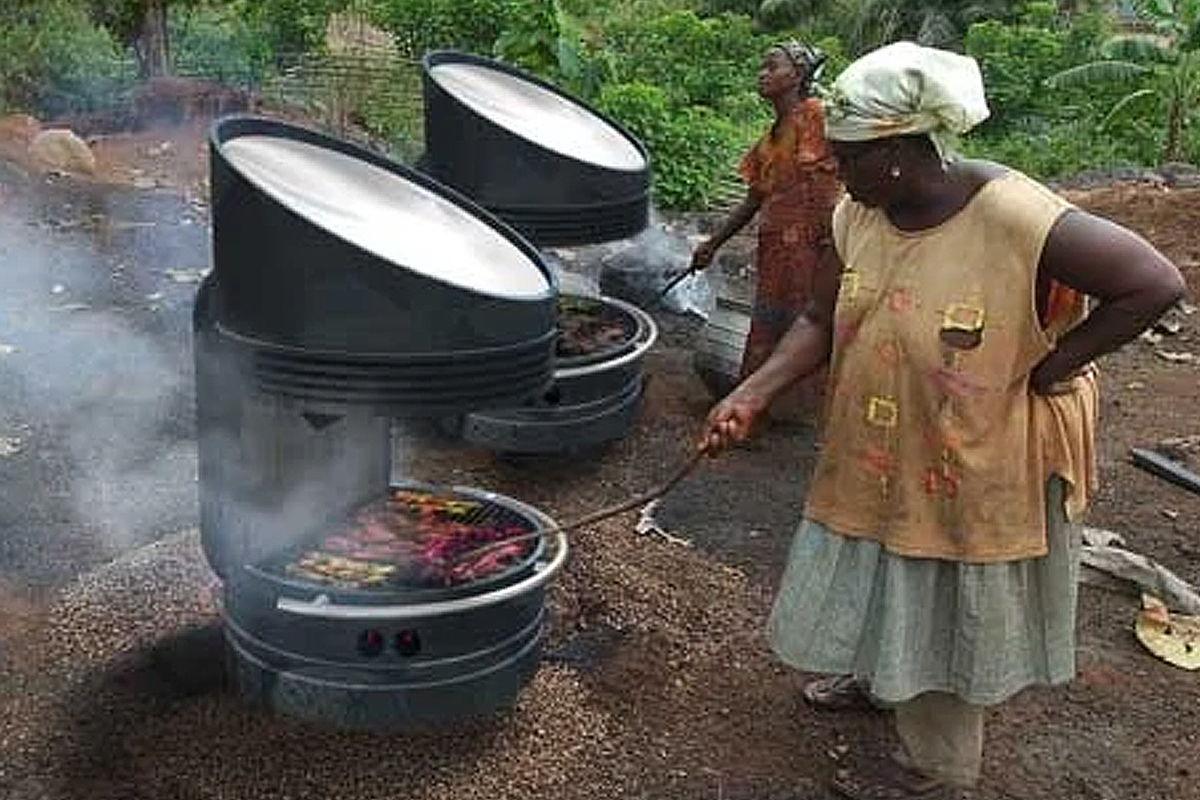 Un barbecue solaire