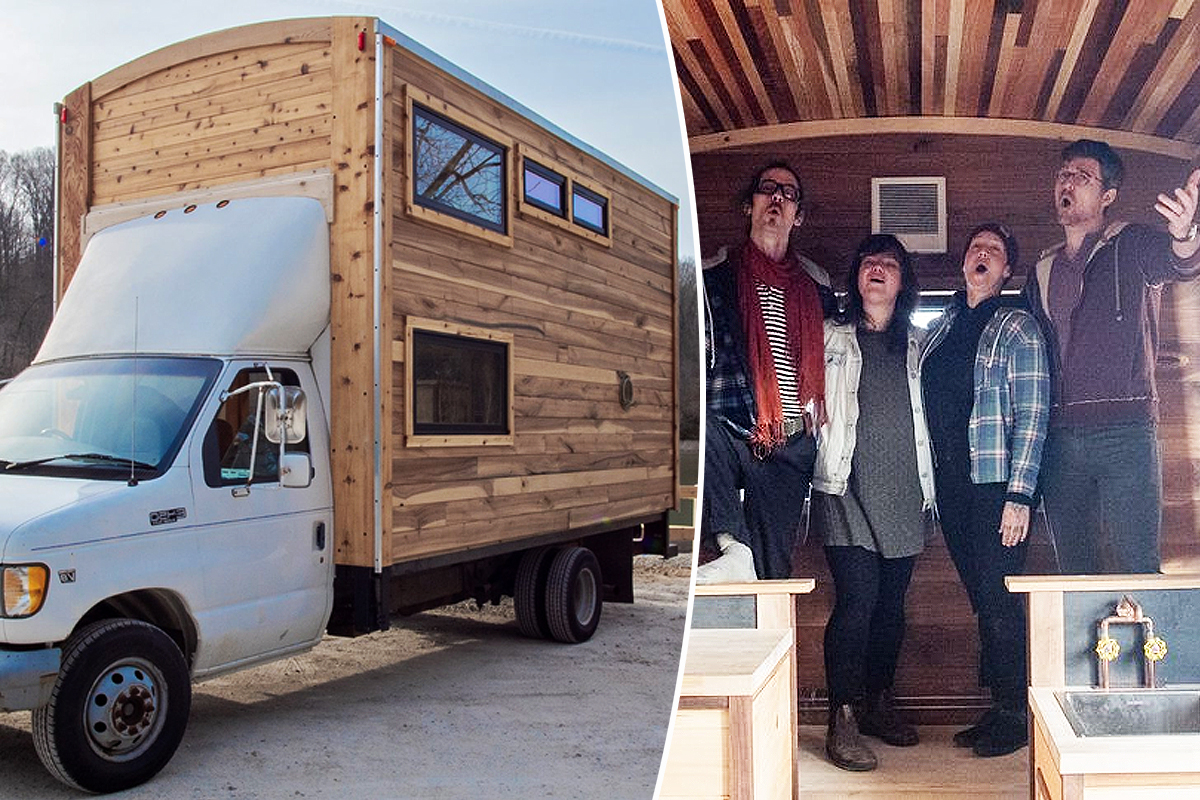 Tiny House : Il transforme un fourgon utilitaire en un étonnant