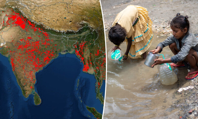 La canicule en Inde