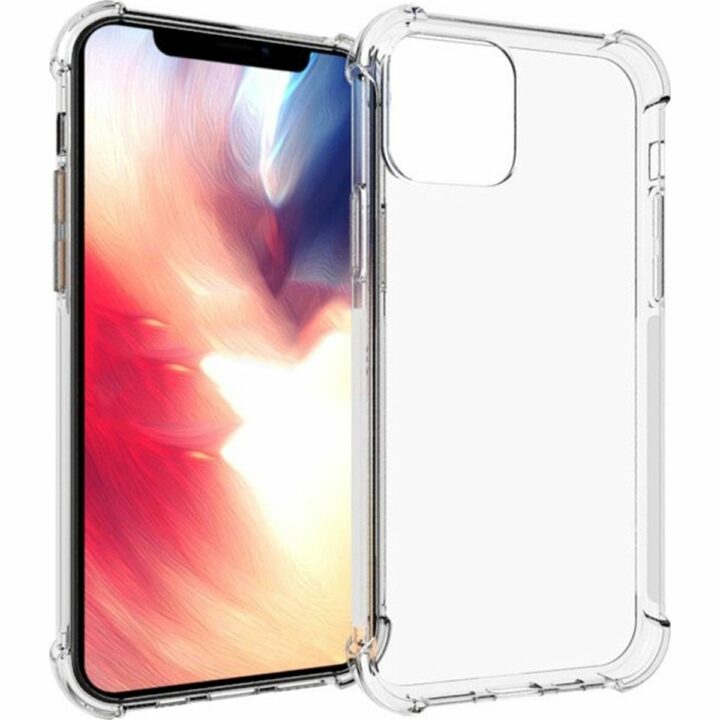 Mobigear Cushion - Coque arrière en TPU pour Apple iPhone 12 - Transparent