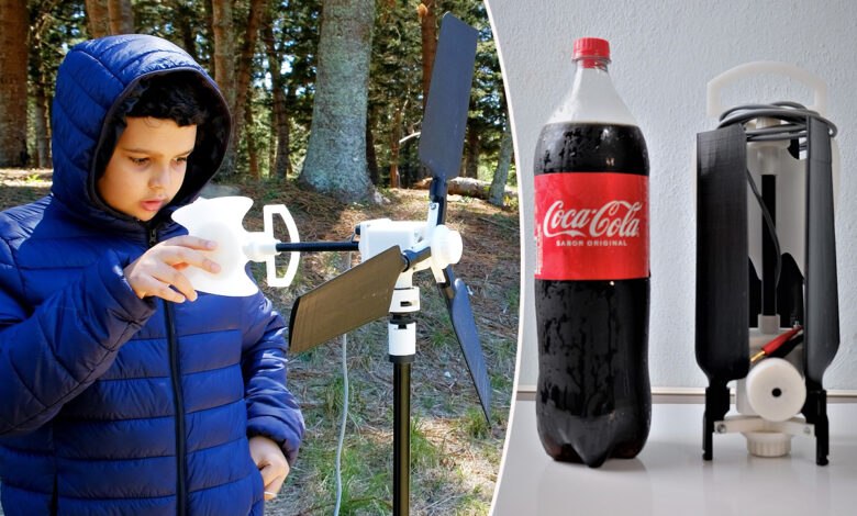 Une petite éolienne portable