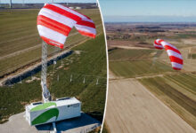 Une éolienne volante