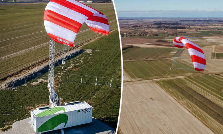 Une éolienne volante