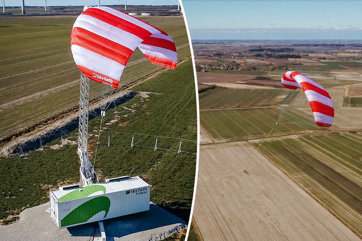 Une éolienne volante