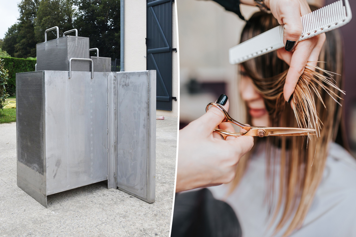 un filtre d dépollution à base de cheveux