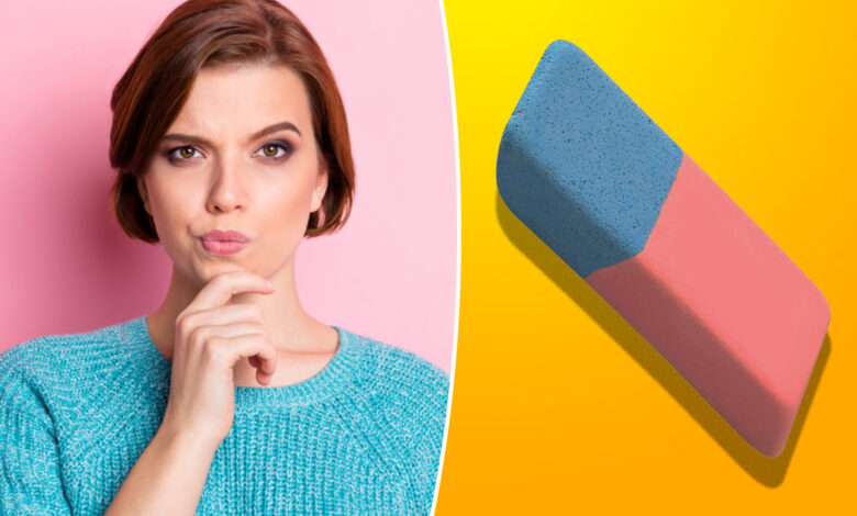A quoi sert le coté bleu sur les gommes