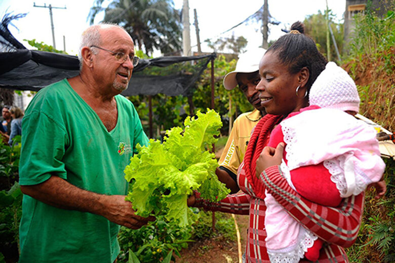 un jardin participatif à Rio