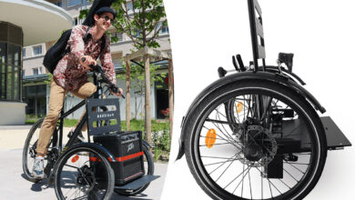 Un kit pour transformer les vélos en vélos électriques