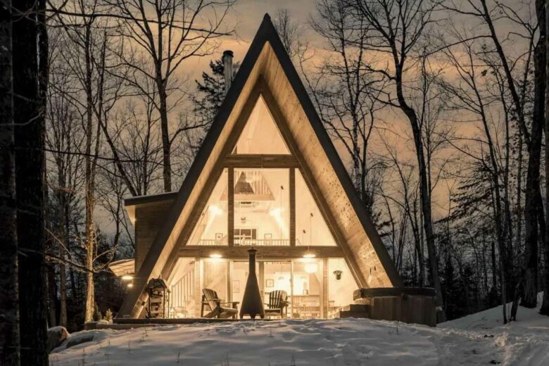 Une maison A Frame minimaliste