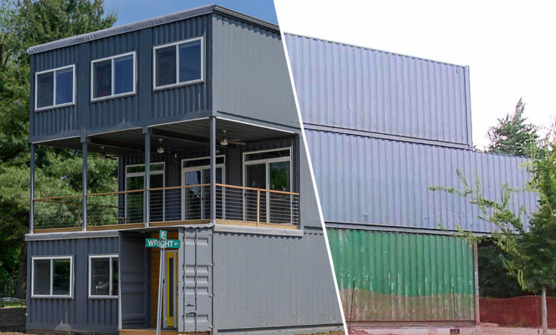 Une maison container sur 9 modules