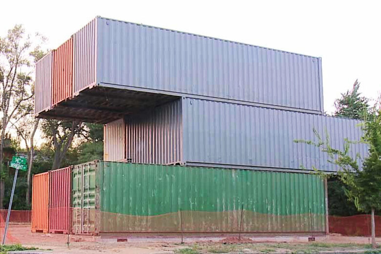 La construction d'une maison container