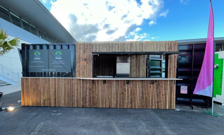 un container transformé en maison