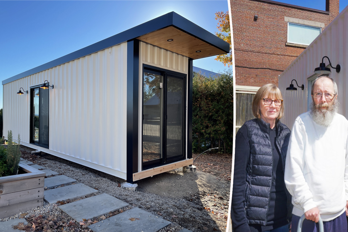 Elle voulait que son frère habite à proximité. Alors elle a mis une maison container de 130 000 $ dans le jardin