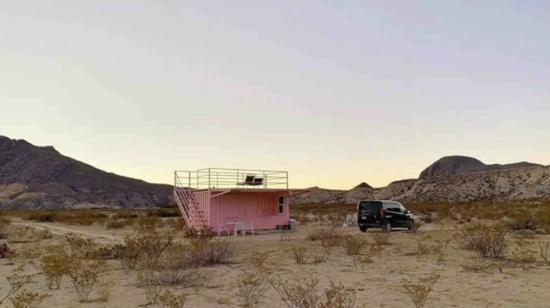 container house in the desert