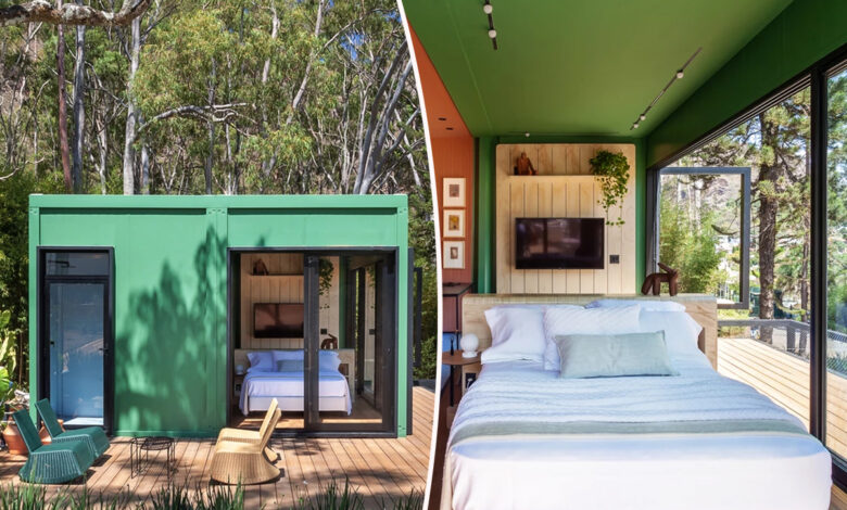 Une maison container modulaire verte
