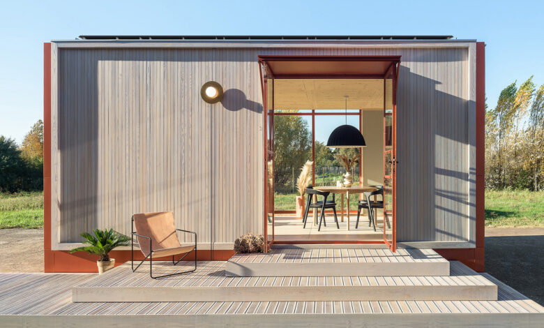 Une petite maison container modulaire