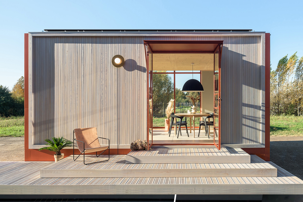 Une petite maison container modulaire