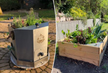 Un potager qui fait également le compost
