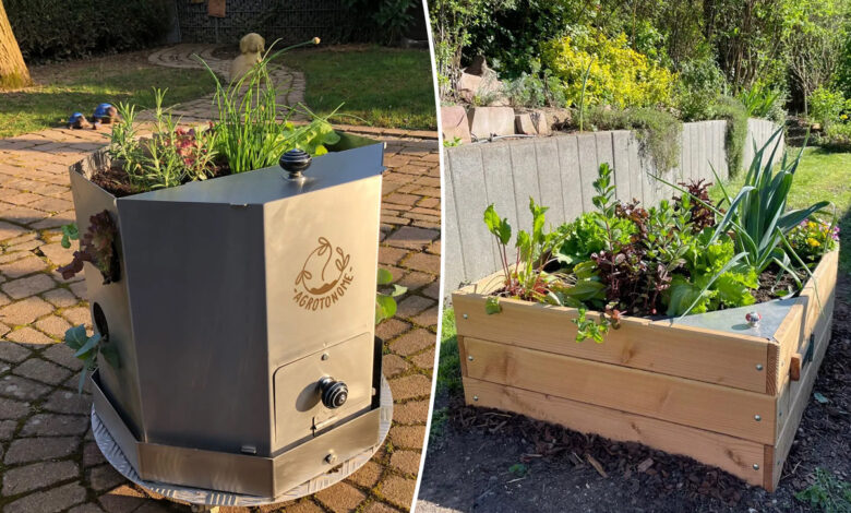 Un potager qui fait également le compost