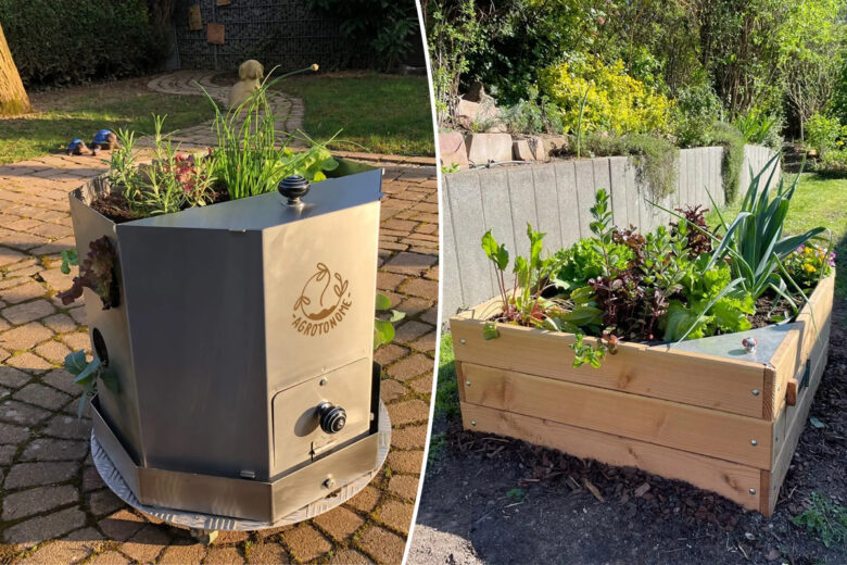 Un potager qui fait également le compost