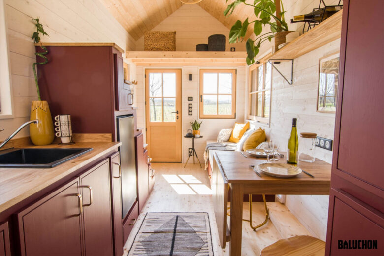 La Tiny House Pétrichor de l'intérieur