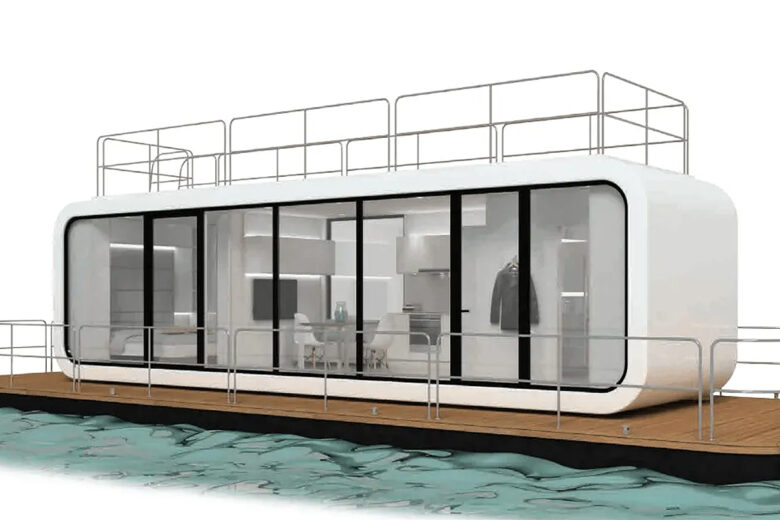 Une Tiny house flottante