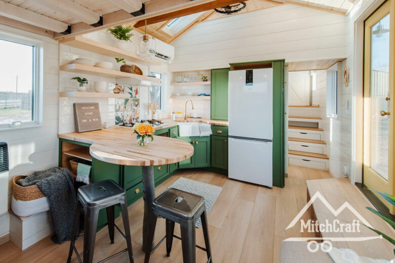 L'intérieur de la Tiny House MitchCraft