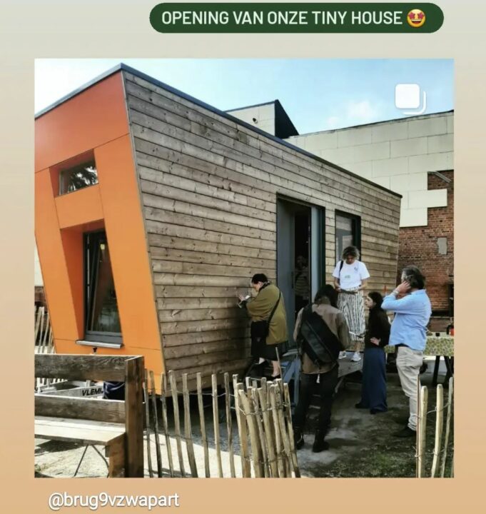 Une Tiny house de l'association vzw aPart