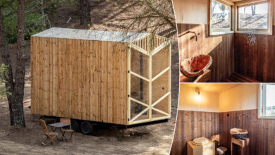 Une Tiny House en bois clair