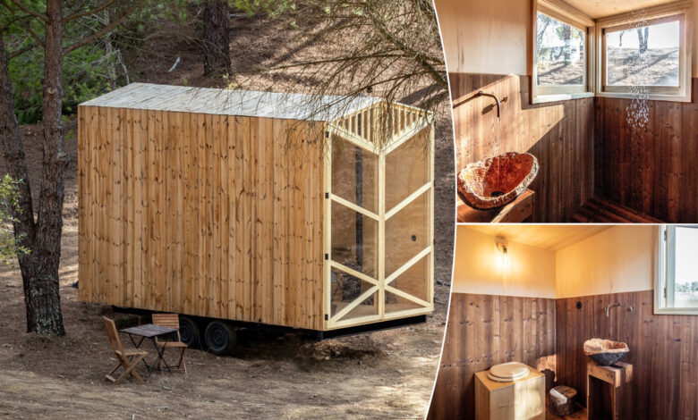 Une Tiny House en bois clair
