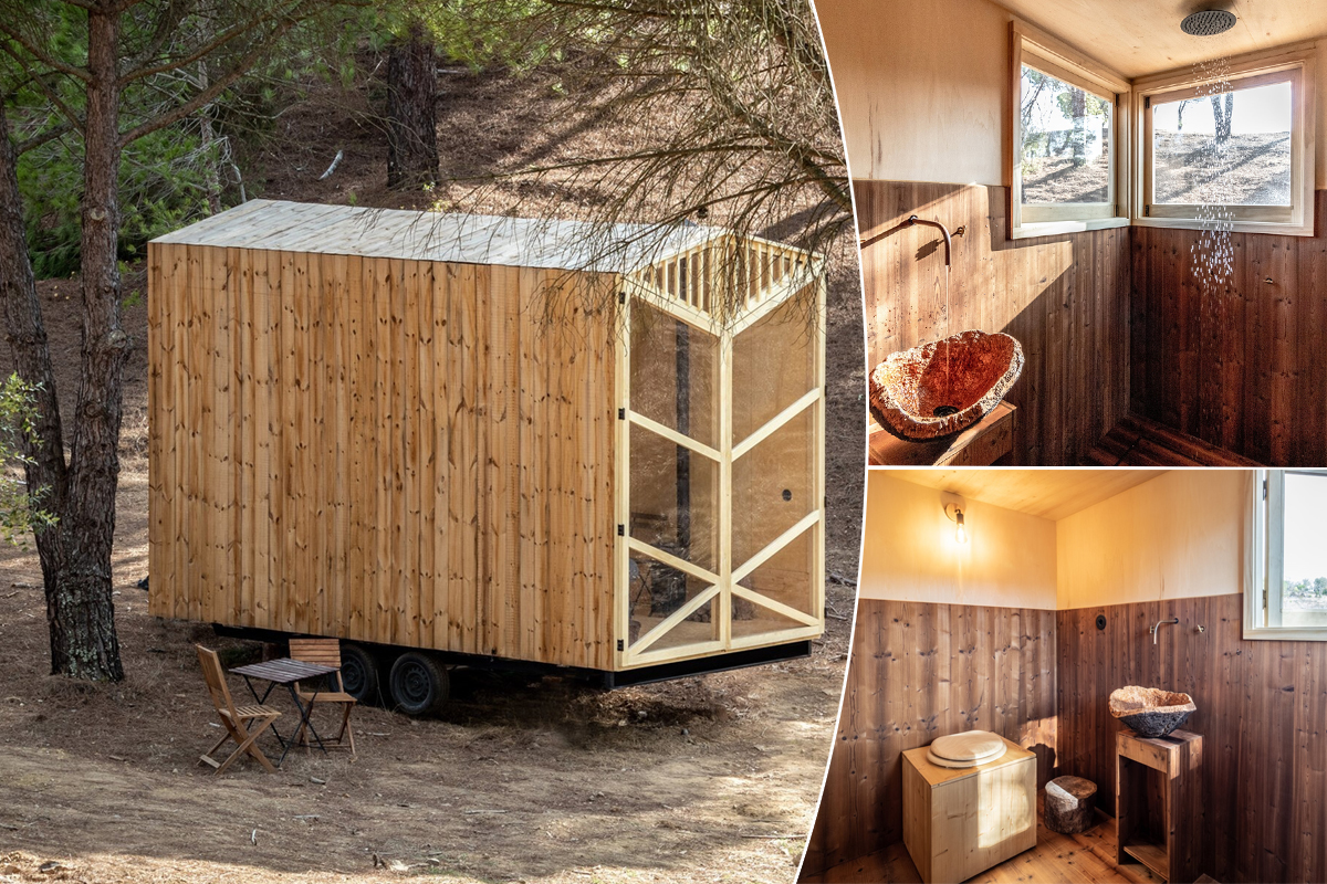 Une Tiny House en bois clair