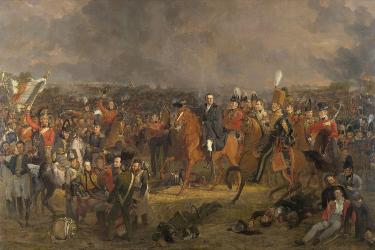 La bataille de Waterloo, par Jan Willem Pieneman, 1824, tableau néerlandais, huile sur toile.