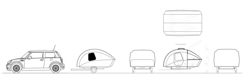 le plan de la caravane teardrop en kit