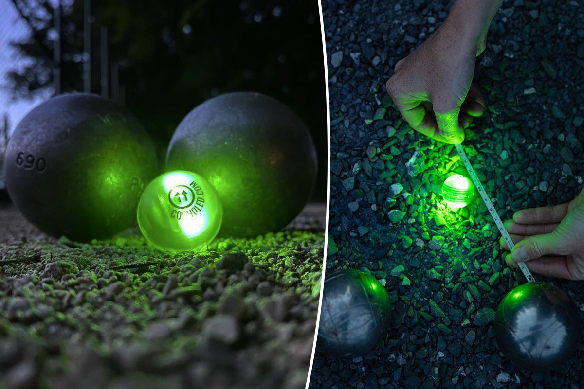 Cochonnet de pétanque lumineux à LED - Cocholed