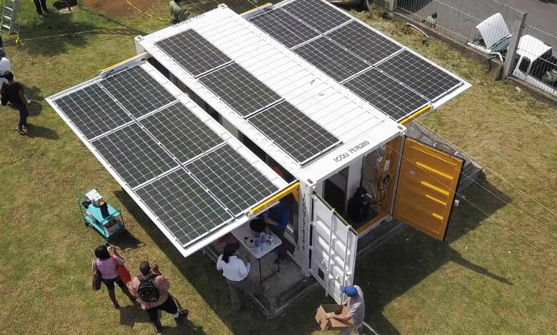 Un container d'alimentation énergétique "hors réseaux