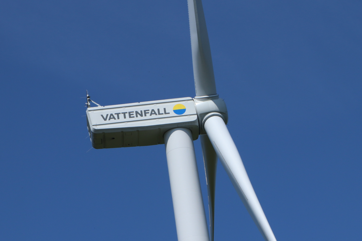 13 mai 2021 : éolienne de la société énergétique Vattenfall