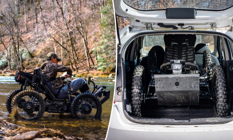 World's Lightest 4WD | Outrider Coyote 4WD, un fauteuil roulant tout terrain