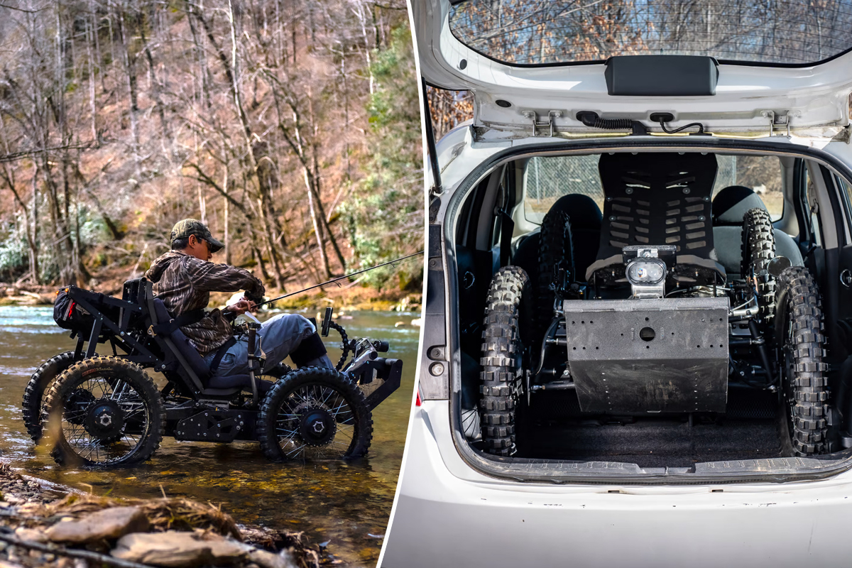 World's Lightest 4WD | Outrider Coyote 4WD, un fauteuil roulant tout terrain